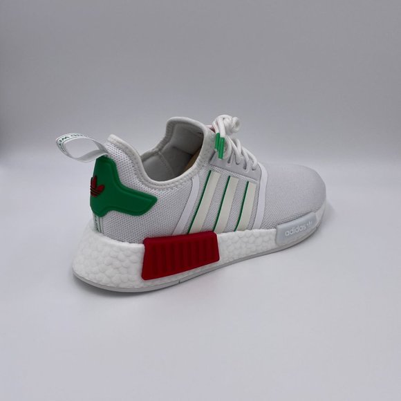 adidas NMD R1 White / Green Womens Shoes - Picture 8 of 8